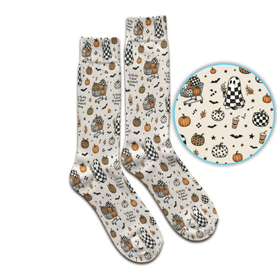 Halloween On My Way To Spend My Husband's Money Socks, Adult Socks for Men and Women