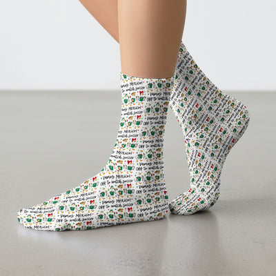 Funny Mexico Soccer Goose Print Socks, Adult Socks for Men and Women