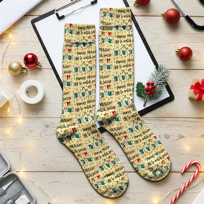 Funny Mexico Soccer Goose Print Socks, Adult Socks for Men and Women