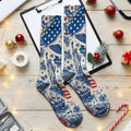 America 250 Eagle Liberty Pattern Socks, Adult Socks for Men and Women