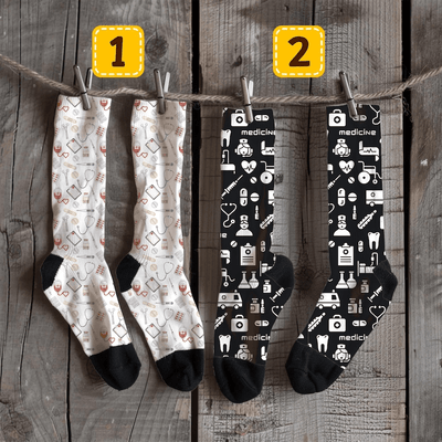 Funny Hospital Socks Medical Staff Crew Socks Nurse, Socks For Doctor,  Medical Socks For Nursing, Gift For Nurse