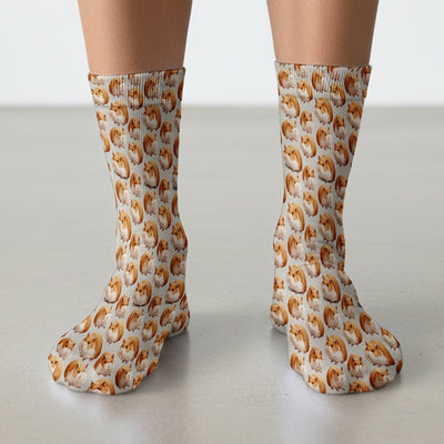 Cute Hamster Pattern Nurse Socks, Socks for Nurse Doctor