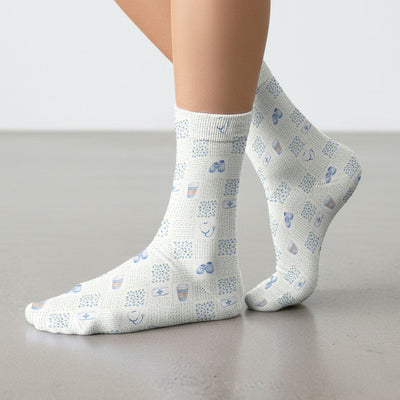 Cute Medical Essentials Pattern Socks, Socks for Nurse Doctor