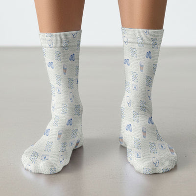 Cute Medical Essentials Pattern Socks, Socks for Nurse Doctor