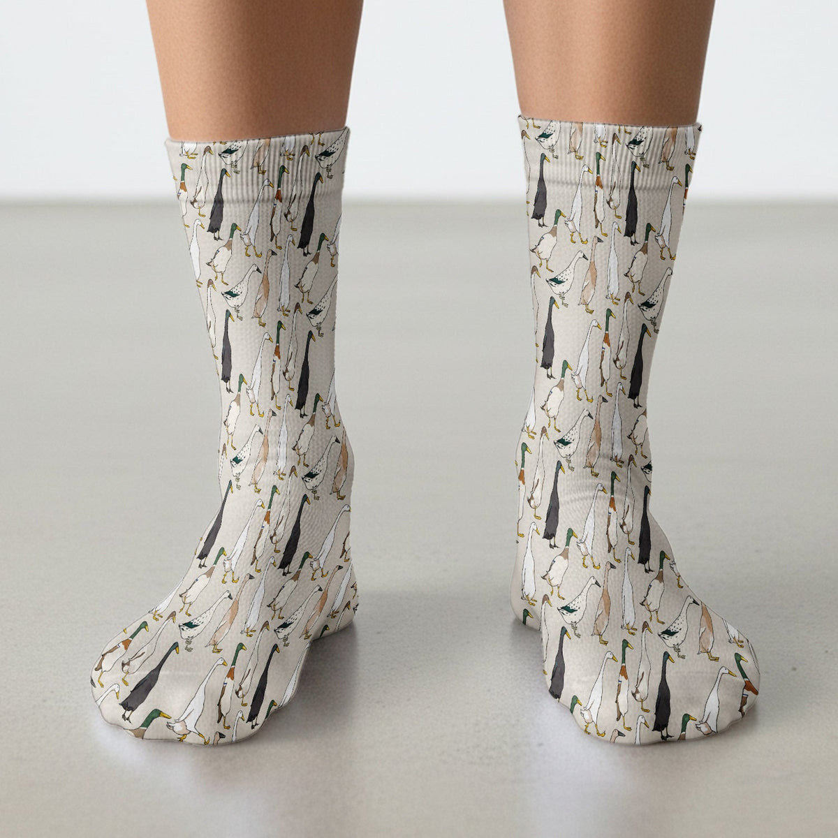 Duck Farm Animal Pattern Socks, Socks for Nurse Doctor