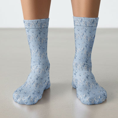 Blue Nurse Medical Pattern Socks, Socks for Nurse Doctor