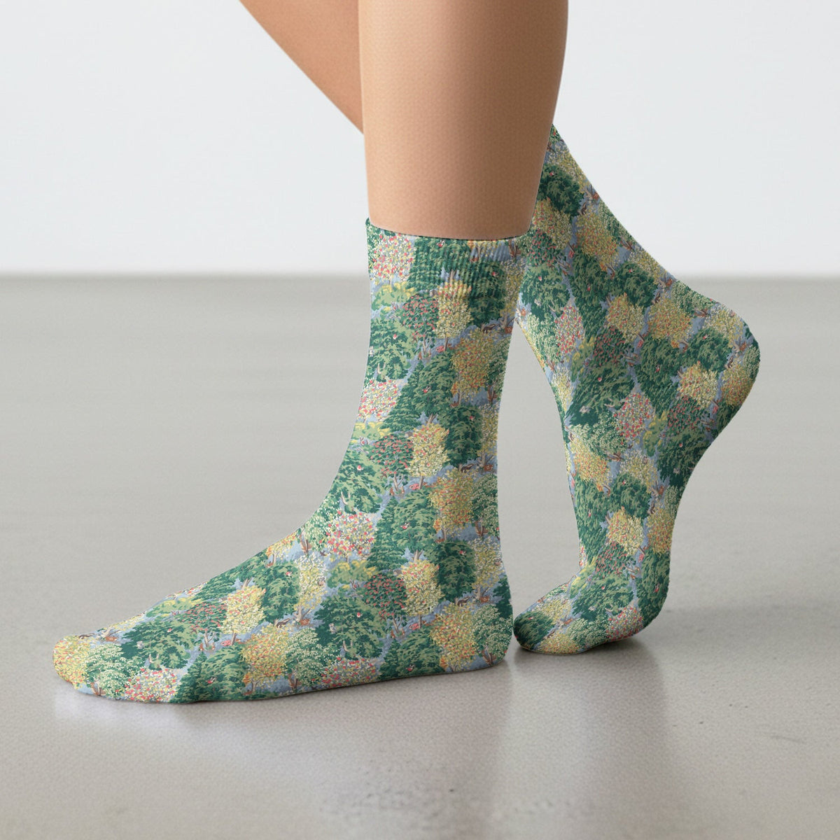 Forest Landscape Pattern Socks, Socks for Nurse Doctor