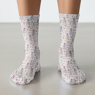 Funny Easter Nurse Chicken Pattern Socks, Socks for Nurse Doctor