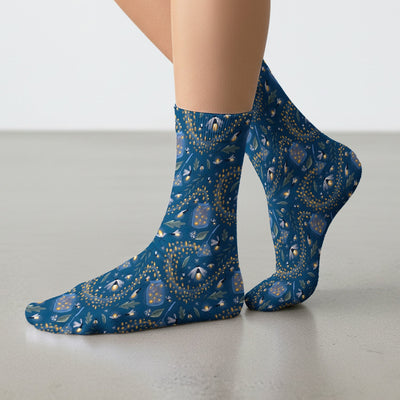 Cute Nurse Firefly Pattern Socks, Socks for Nurse Doctor