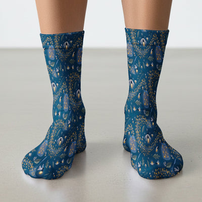 Cute Nurse Firefly Pattern Socks, Socks for Nurse Doctor