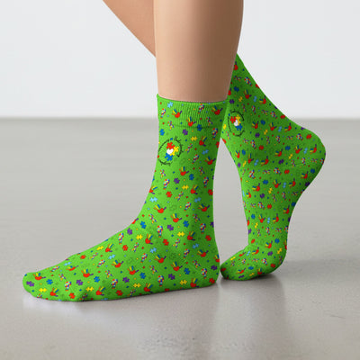 Autism Awareness Colorful Puzzle Pattern Socks, Socks for Nurse Doctor