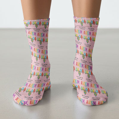 Autism Seeing The World From A Different Angle Birds Socks, Socks for Nurse Doctor