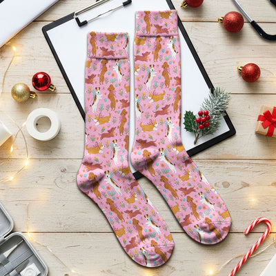 Cute Cartoon Dog Print Medical Socks, Socks for Nurse Doctor