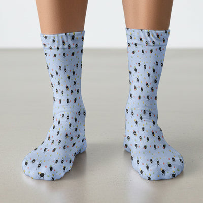 Funny Spider Pattern Pattern Pattern Scrub Socks, Cartoon Spider Pattern Nursing Uniform For Women
