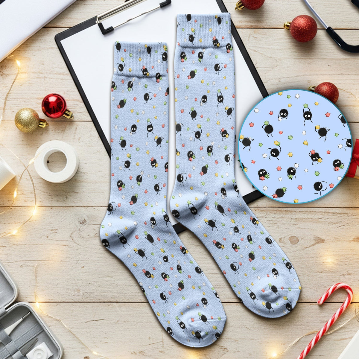 Funny Spider Pattern Pattern Pattern Scrub Socks, Cartoon Spider Pattern Nursing Uniform For Women