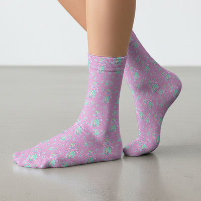 Colorful Bow Pattern Socks, Adult Socks for Men and Women