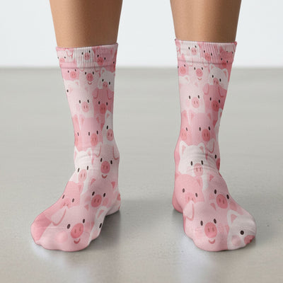 Cute Pig Nursing Scrub Socks, Comfortable Scrubs For Nurses