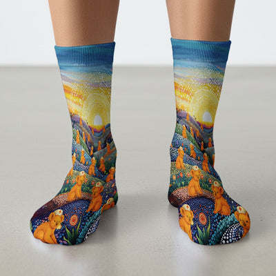 Australian Koala Dot Art Nurse Socks - Adult Socks for Men and Women