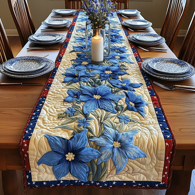 Columbine Charm Quilted Table Runner Halloween Table Runner Thanksgiving Table Decor