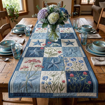 Wilderness Bear Quilted Table Runner Halloween Table Runner Thanksgiving Table Decor