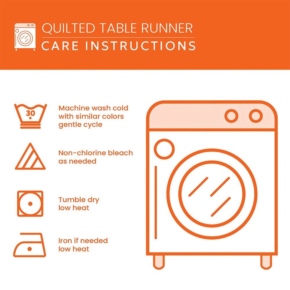 Blooming Faith Quilted Table Runner Halloween Table Runner Thanksgiving Table Decor