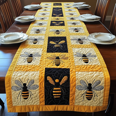 Honey Wings Quilted Table Runner Halloween Table Runner Thanksgiving Table Decor
