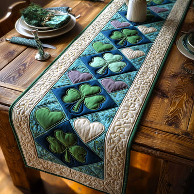 Irish Charm Quilted Table Runner Halloween Table Runner Thanksgiving Table Decor