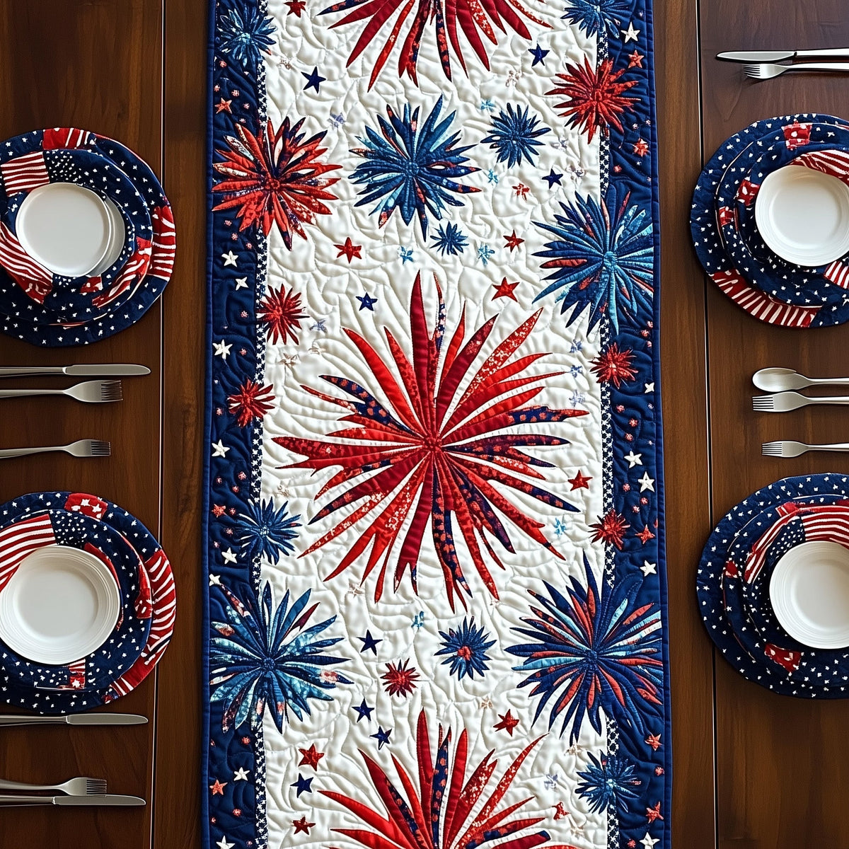 Liberty Sparks Quilted Table Runner Halloween Table Runner Thanksgiving Table Decor