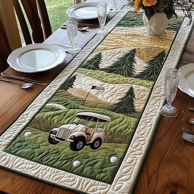 Fairway Serenity Quilted Table Runner Halloween Table Runner Thanksgiving Table Decor