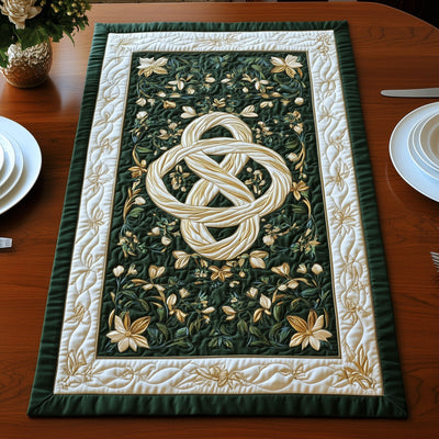 Enchanted Celtic Bloom Quilted Table Runner Halloween Table Runner Thanksgiving Table Decor