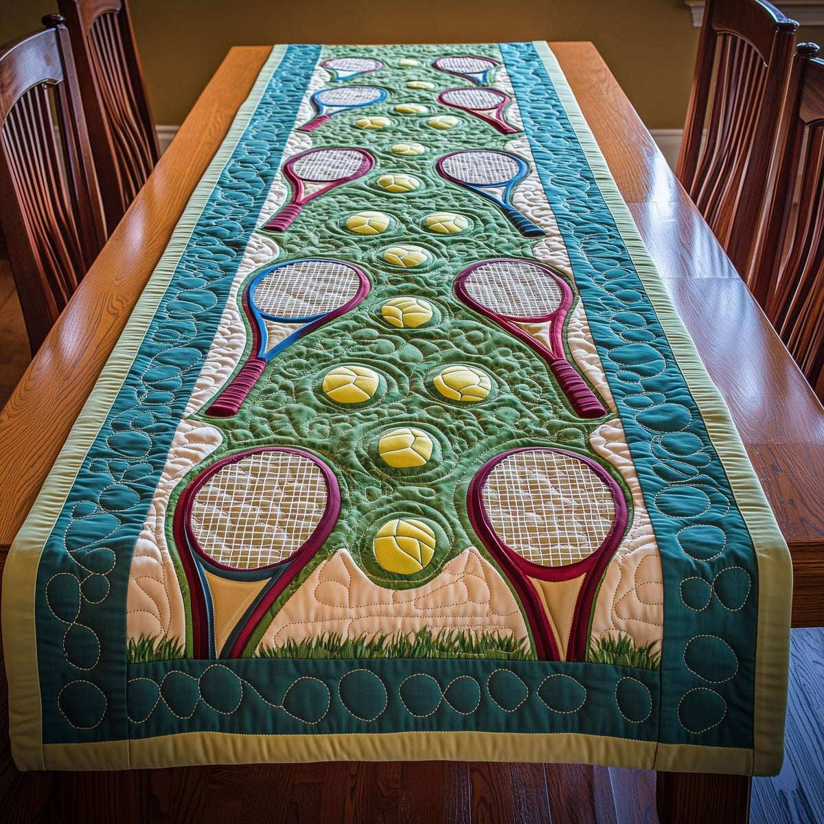 The Perfect Match Quilted Table Runner Halloween Table Runner Thanksgiving Table Decor