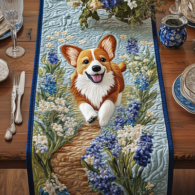 Bluebonnet Trail Quilted Table Runner Halloween Table Runner Thanksgiving Table Decor