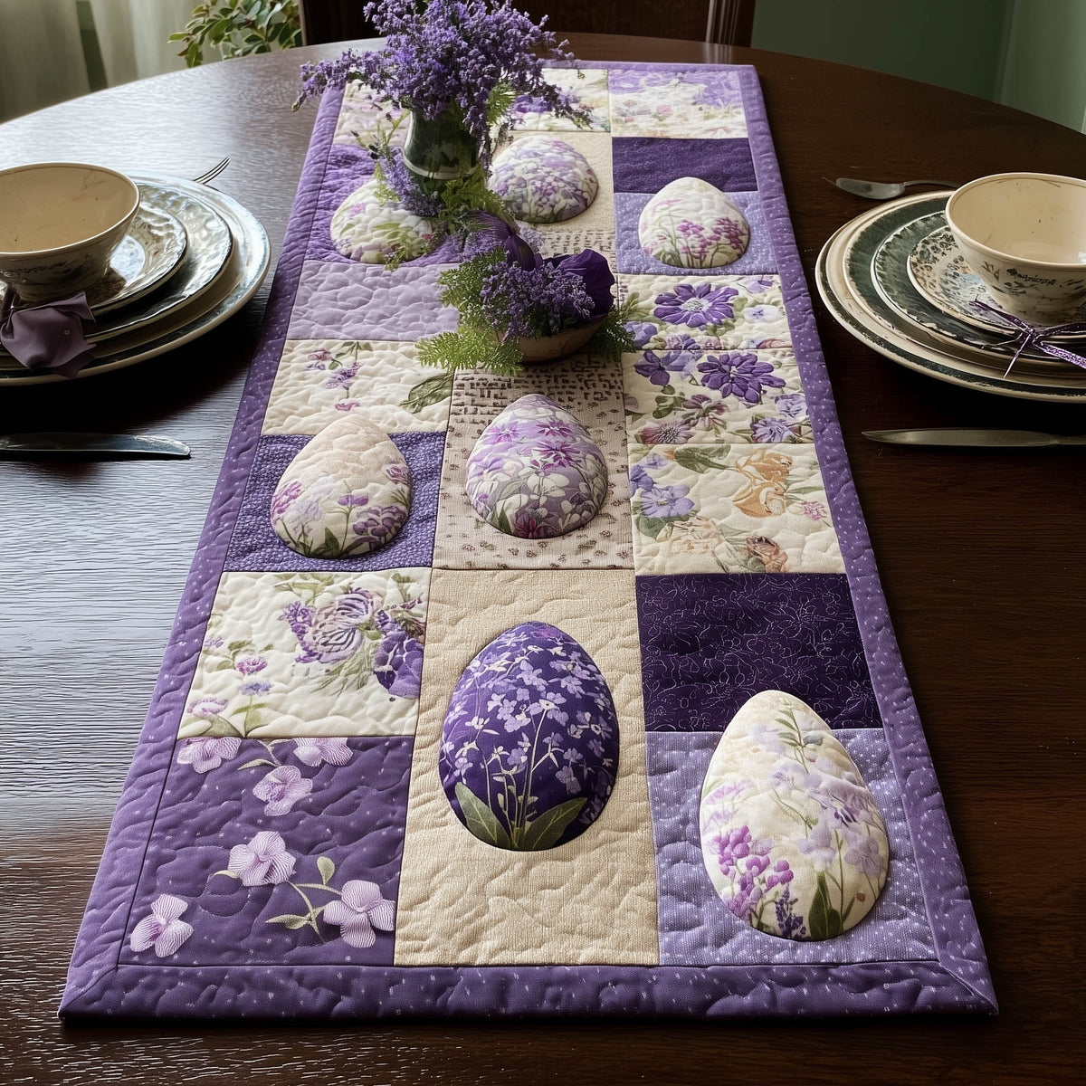 Easter Bunny Quilted Table Runner Halloween Table Runner Thanksgiving Table Decor