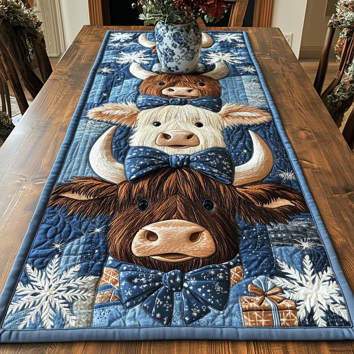 Holiday Homestead Quilted Table Runner Halloween Table Runner Thanksgiving Table Decor