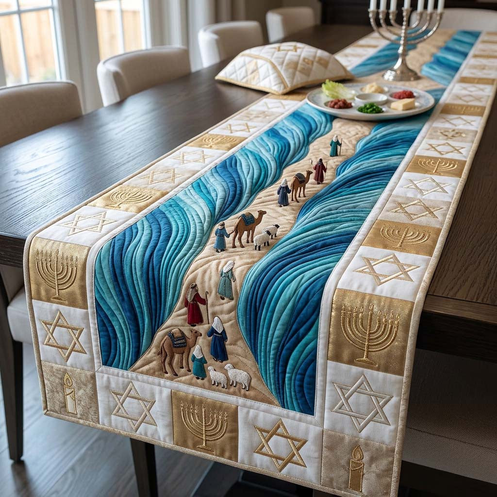 Sacred Passage Journey Quilted Table Runner Halloween Table Runner Thanksgiving Table Decor