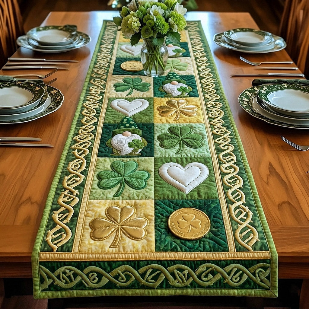 Irish Blessing Quilted Table Runner Halloween Table Runner Thanksgiving Table Decor