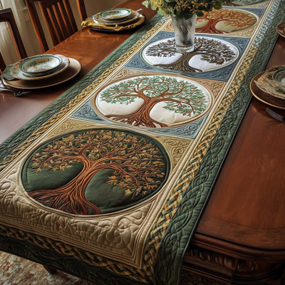 Celtic Roots Quilted Table Runner Halloween Table Runner Thanksgiving Table Decor