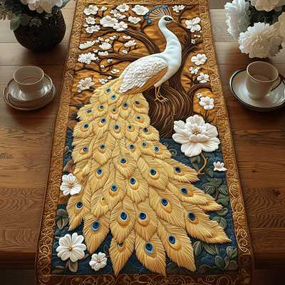 Aristocratic Charm Quilted Table Runner Halloween Table Runner Thanksgiving Table Decor