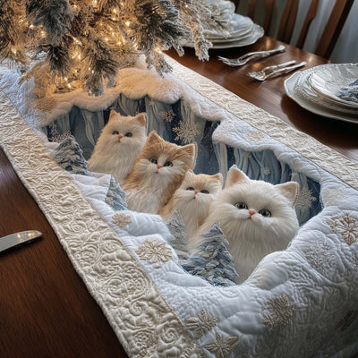 Feline Grace Quilted Table Runner Halloween Table Runner Thanksgiving Table Decor
