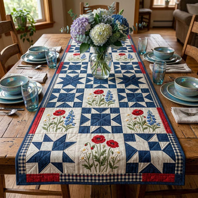 Lodge Bear Quilted Table Runner Halloween Table Runner Thanksgiving Table Decor