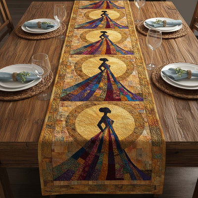 Golden Grace Quilted Table Runner Halloween Table Runner Thanksgiving Table Decor