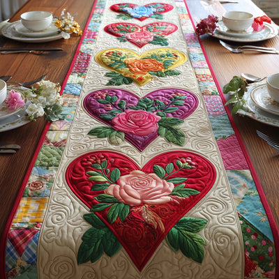 Patchwork Love Quilted Table Runner Halloween Table Runner Thanksgiving Table Decor