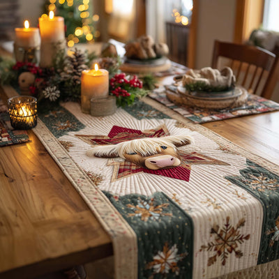 Highland Pride Quilted Table Runner Halloween Table Runner Thanksgiving Table Decor
