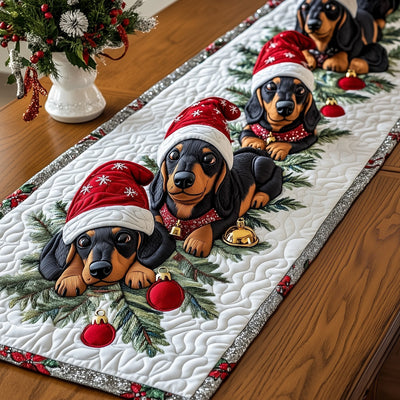 Jolly Pomeranian Quilted Table Runner Halloween Table Runner Thanksgiving Table Decor