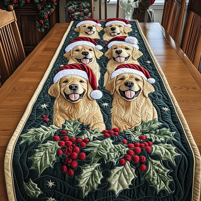 Jolly Pomeranian Quilted Table Runner Halloween Table Runner Thanksgiving Table Decor