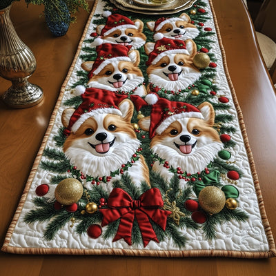 Jolly Pomeranian Quilted Table Runner Halloween Table Runner Thanksgiving Table Decor
