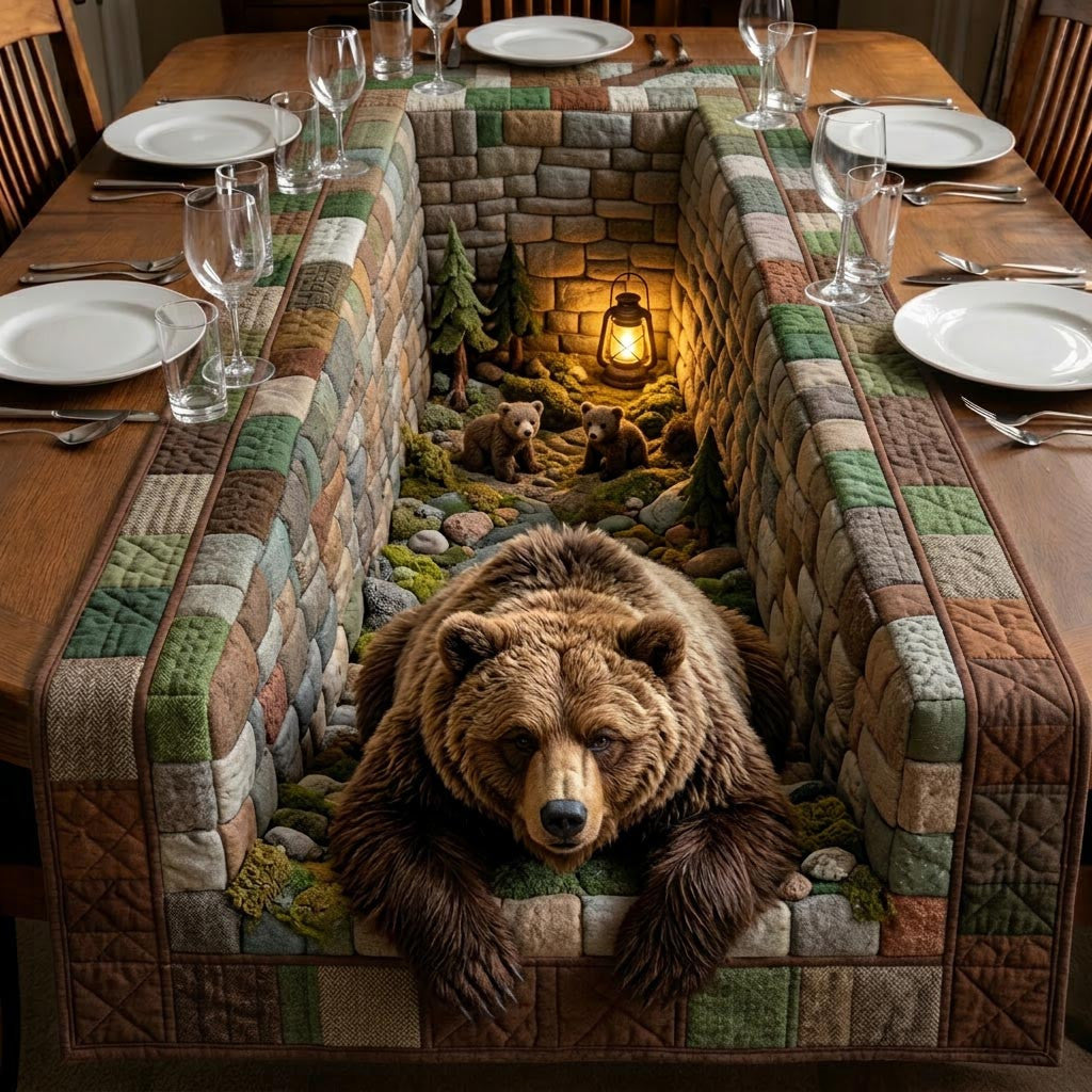 Freedom Meadow Quilted Table Runner Halloween Table Runner Thanksgiving Table Decor