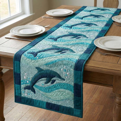 Ocean Party Quilted Table Runner Halloween Table Runner Thanksgiving Table Decor