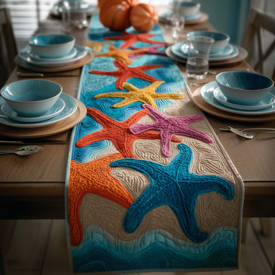 Ocean Party Quilted Table Runner Halloween Table Runner Thanksgiving Table Decor
