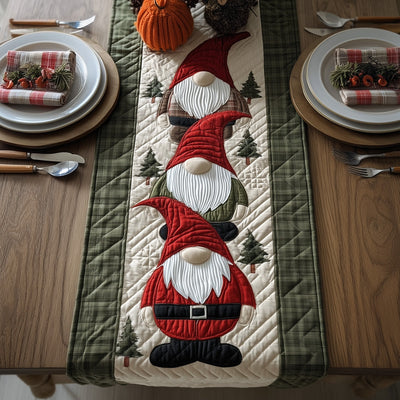 Gnome Joy Quilted Table Runner Halloween Table Runner Thanksgiving Table Decor